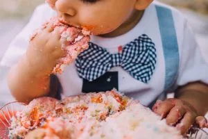 11 Unique Ways To Capture Baby Milestones In Pictures 8 baby eating cake